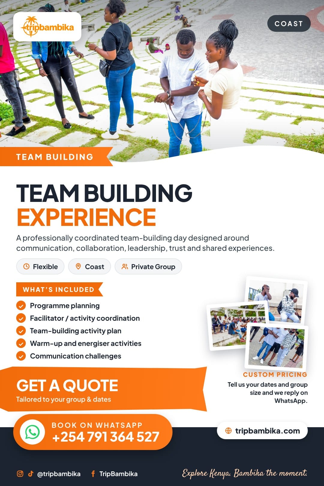 Team Building Experience poster